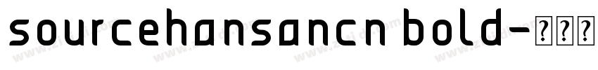 sourcehansancn bold字体转换